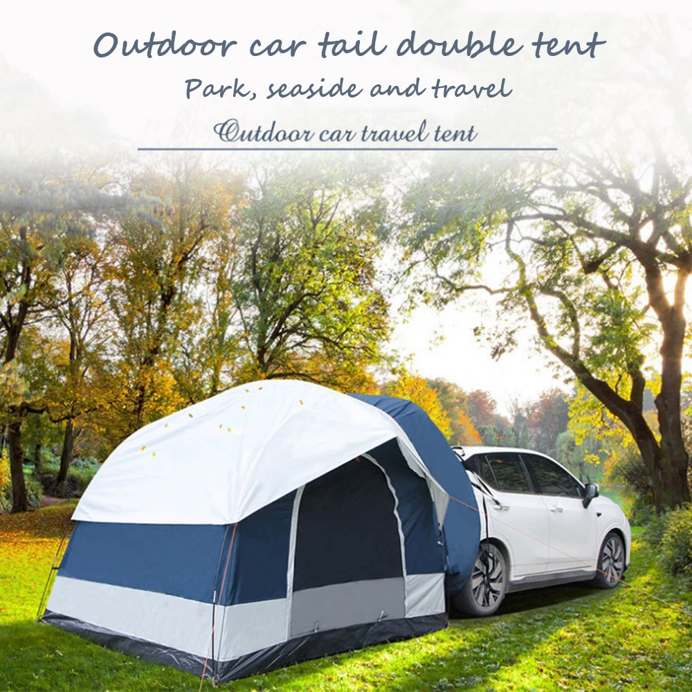 Outdoor Camping Hiking Tents Car Trail Rear Trunk Tent 4 Person Sun