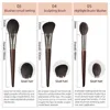 OVW Makeup Brushes Sets Soft Goat Hair Blusher Sculpting Highlight 3pcs Make Up Brush Set maquiagem 2