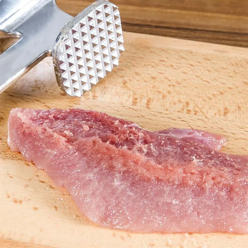Meat Hammer Aluminum Alloy Tender Loose Dual-Sided Pine For Steak Pork Chicken Chop Kitchen Gadgets