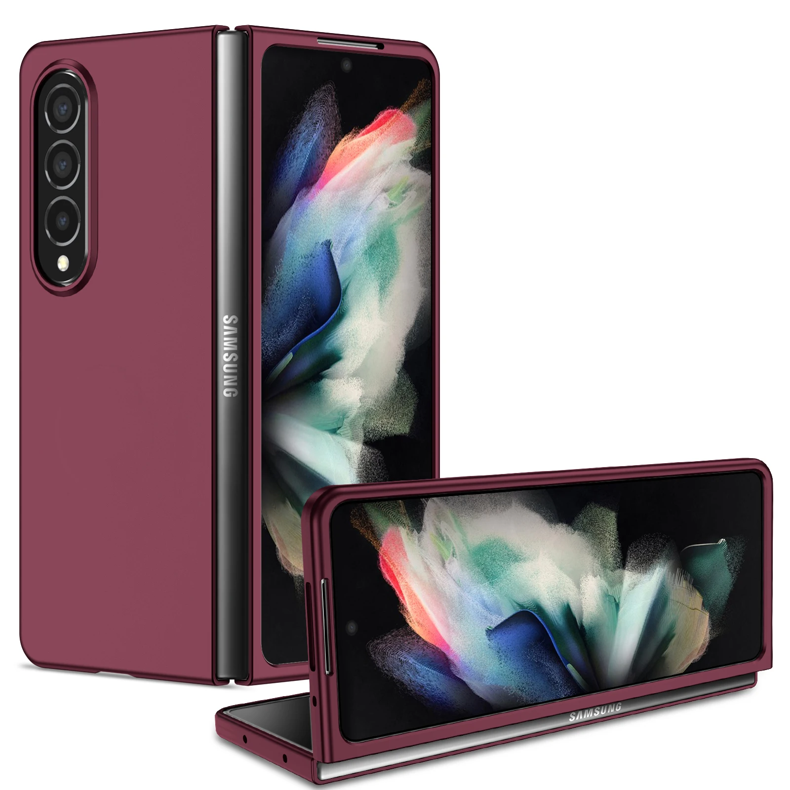 Custodia Sottile Con Sensazione Opaca Per Samsung Galaxy Z Fold 5 4 Fold3 Fold2 Fold2 Fold5 Fold4 5G Custodie Pieghevoli Per Telefoni Cellulari