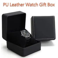 Boîte de rangement de montre en PU, vitrine de montre unique, support de montre-bracelet, organisateur de montre de bijoux de voyage, cadeau pour hommes 1