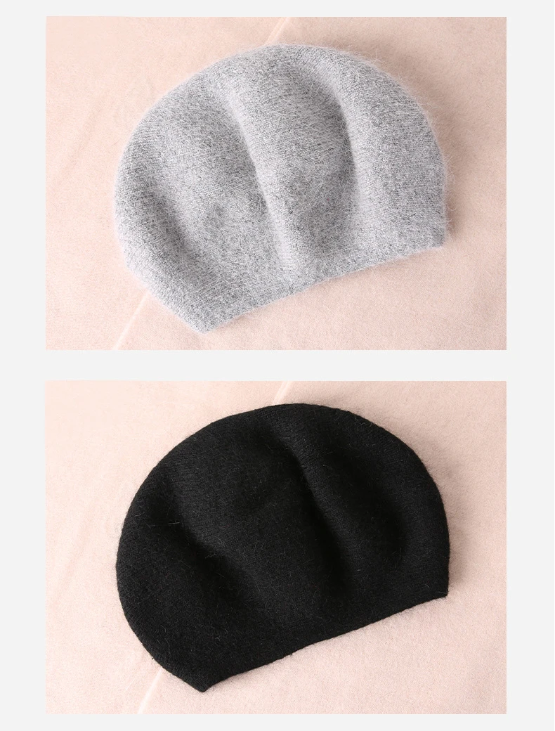 Autumn and Winter Japanese Rabbit Hair Hat Children's Outdoor Korean Edition Versatile Knitted Beret Warmth Ear_voghion.com