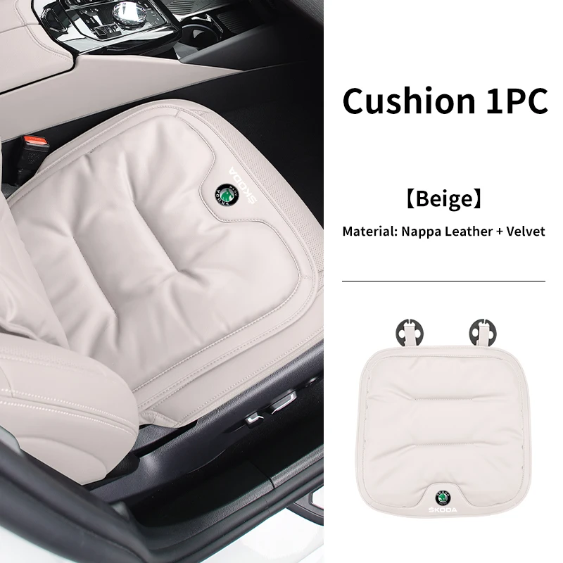 Luxurious Velvet Leather Car Seat Cushion and Backrest Cover Accessories