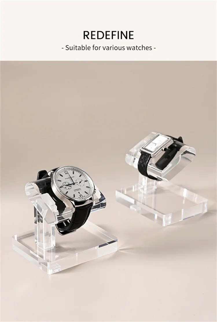WoodTen Acrylic Watch Rack High End Watch Display Bracelet Detachable Storage Rack Watch Display Props Jewelry Watch Organizer