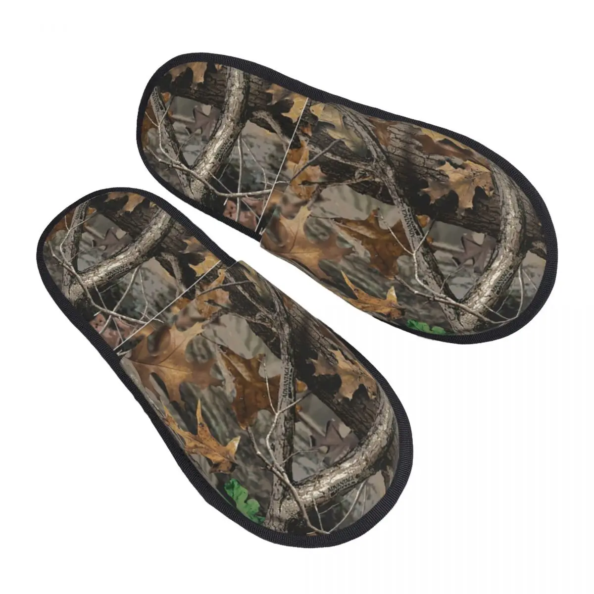 

Custom Real Tree Hunting Camo Camouflage Military Soft Memory Foam House Slippers Women Comfy Warm Anti-skid Sole Slipper