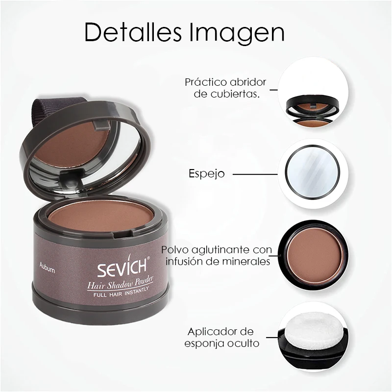 Sevich Hair Filling Powder Hairline Repair Powder Fluffy Thin Line Shadow Forehead Makeup Hair Concealer Root Cover Up