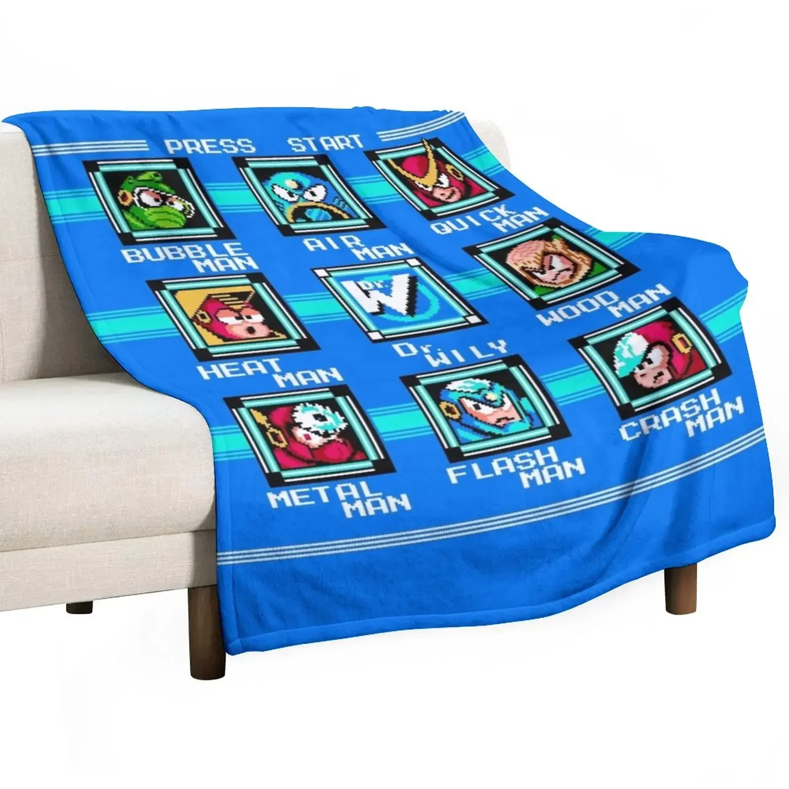 Megaman 2 Stage Select Coperta Da Tiro Coperte Calde E Coperte