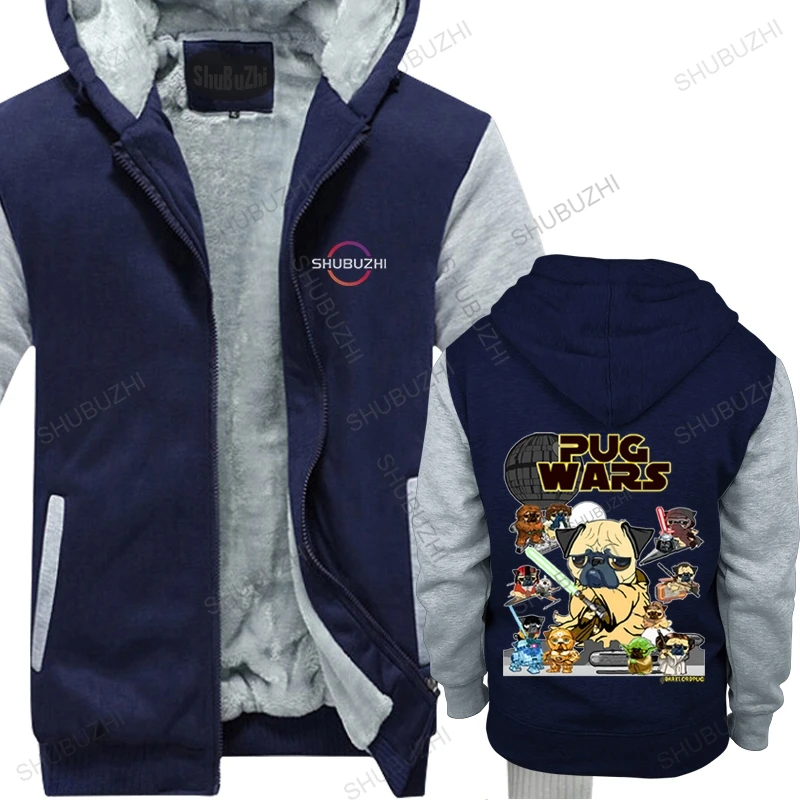 Мужские черные толстые толстовки Nuovo PUG WARS ugueromo stella Manica Corta Casual Толстая куртка Uomo Ragazzo Rock Top Camisetas