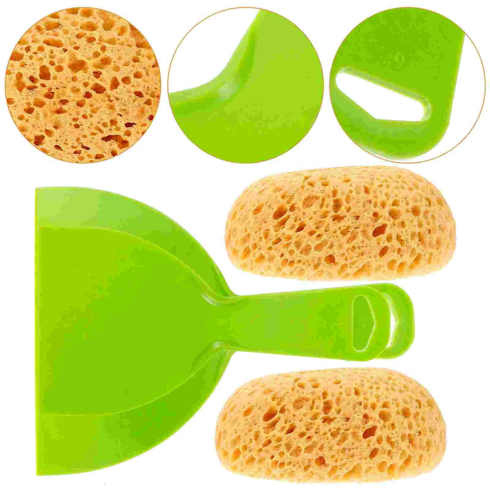 2 Pcs Wall Sticker Texture Repair Bath Sponge Cleaning Sponges for Painting Ceiling Tool Drywall Heavy Artists