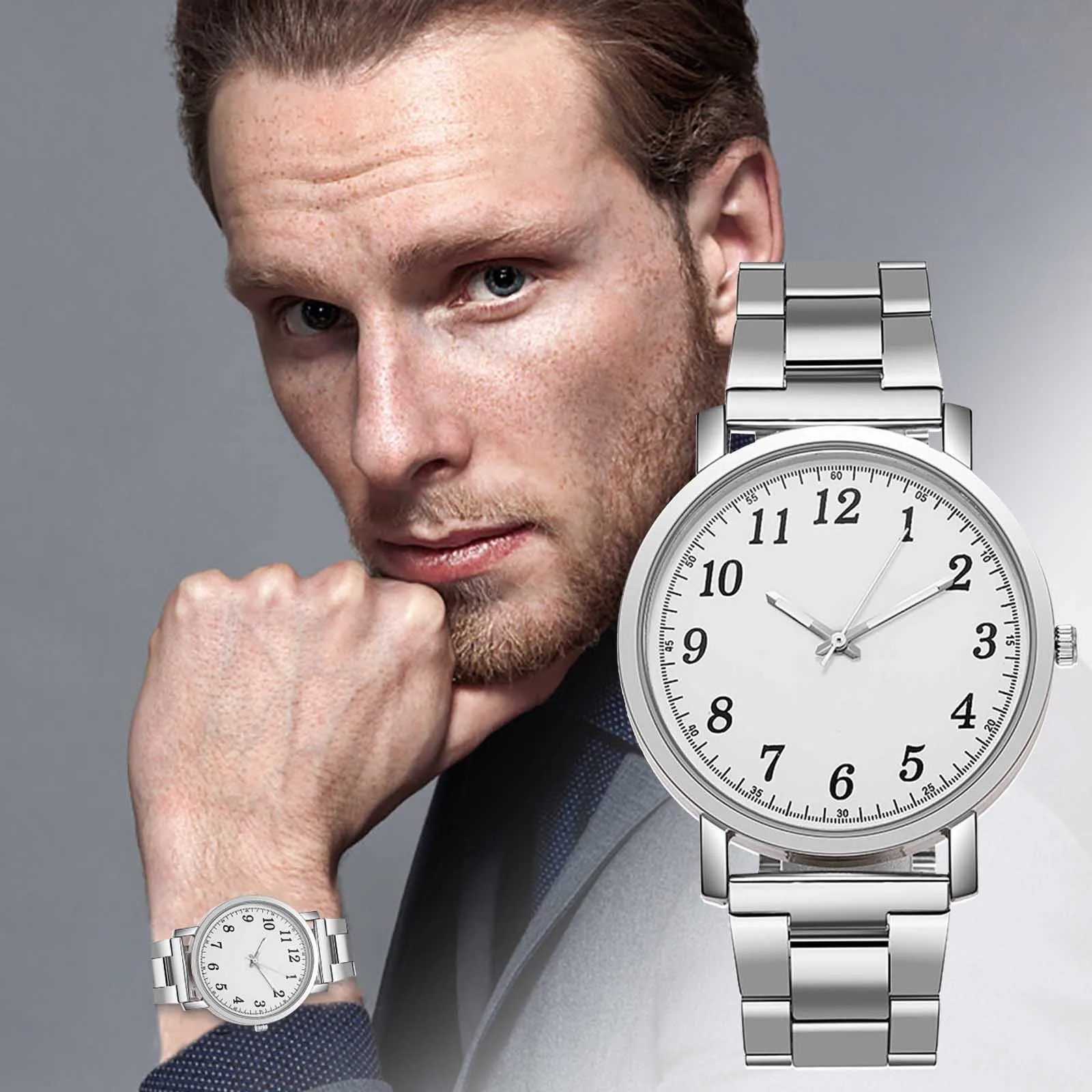 Men Luxury Watches Quartz Watch Stainless Steel Strap Casual Bracele Watch relogio masculino watch men часы мужские erkek 5