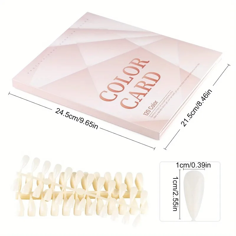 Nail Polish Color Display Book - 160 Slot Organizer for Gel Polish and Art Designs