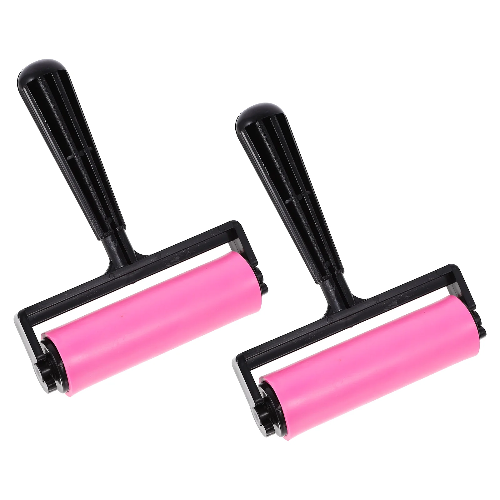 

2pcs Plastic Rollers Printmaking Stamping Rollers Diamond Printmaking Tools Craft Rollers