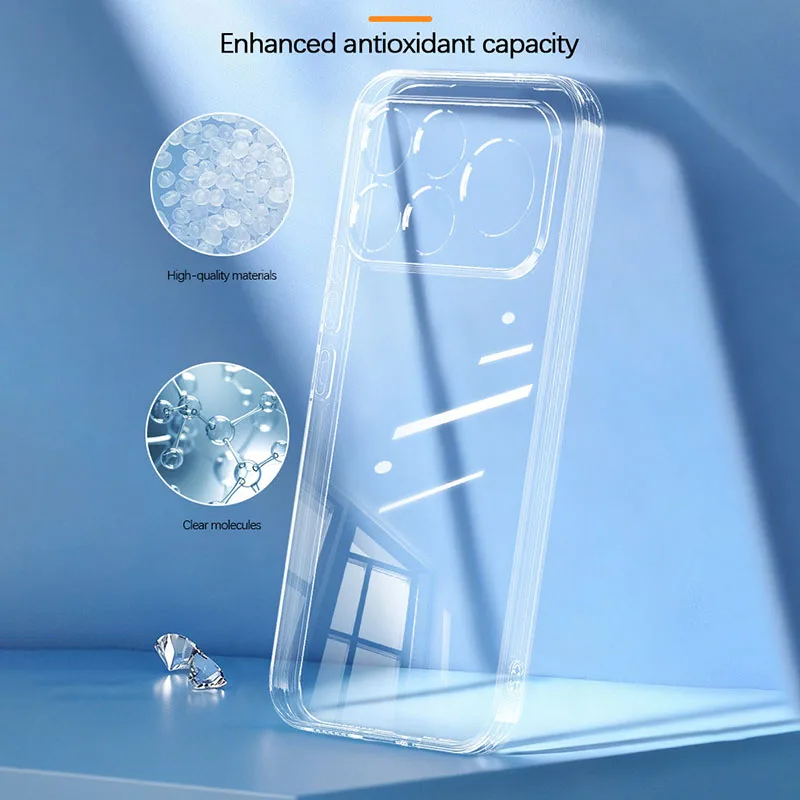 Crystal Clear Slim Soft Invisible Shockproof TPU Back Phone Case
