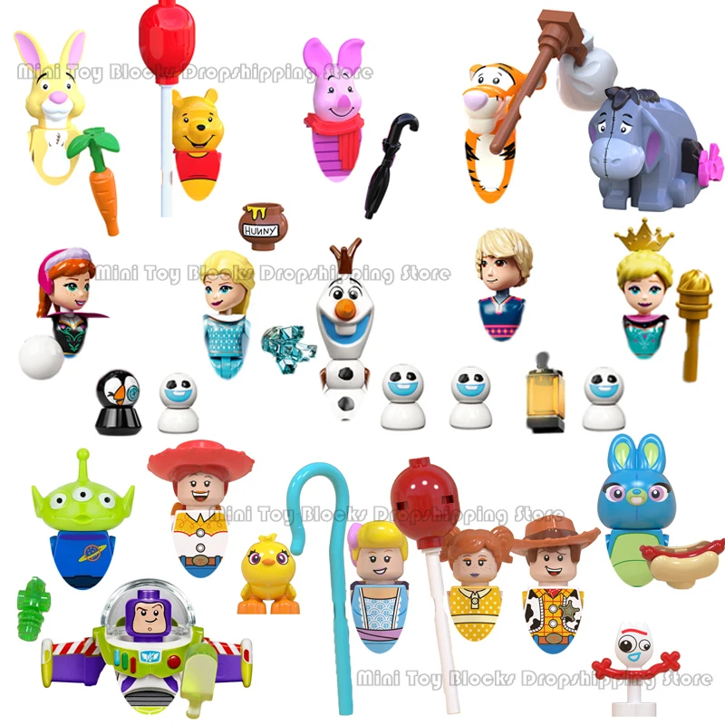 WM6084 Disney Toy Story Building Blocks Mini Action Toy Figures Assemble toys dolls blocks kids gift 66001-66005 66006-66010