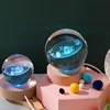 Unique 3D Crystal Ball Lamp with Galaxy and Planetary Projections USB Night Light for Cozy Atmosphere plasma ball 6