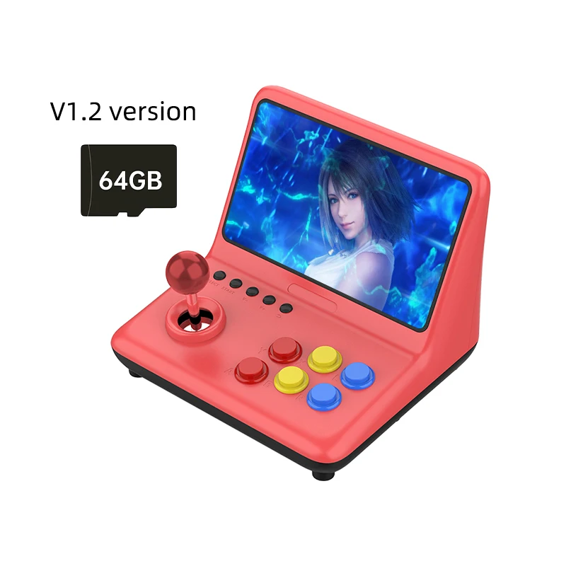 POWKIDDY A12 9 Inch Joystick Arcade A7 Architecture Quad-Core CPU Simulator Video Game Console New Game Children's Gift 
