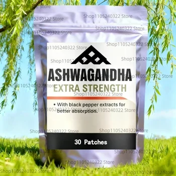 30 Patch Integratore di Estratto di Ashwagandha | |   Aumenta l'energia, allevia lo stress, supporta l'umore e la messa a fuoco