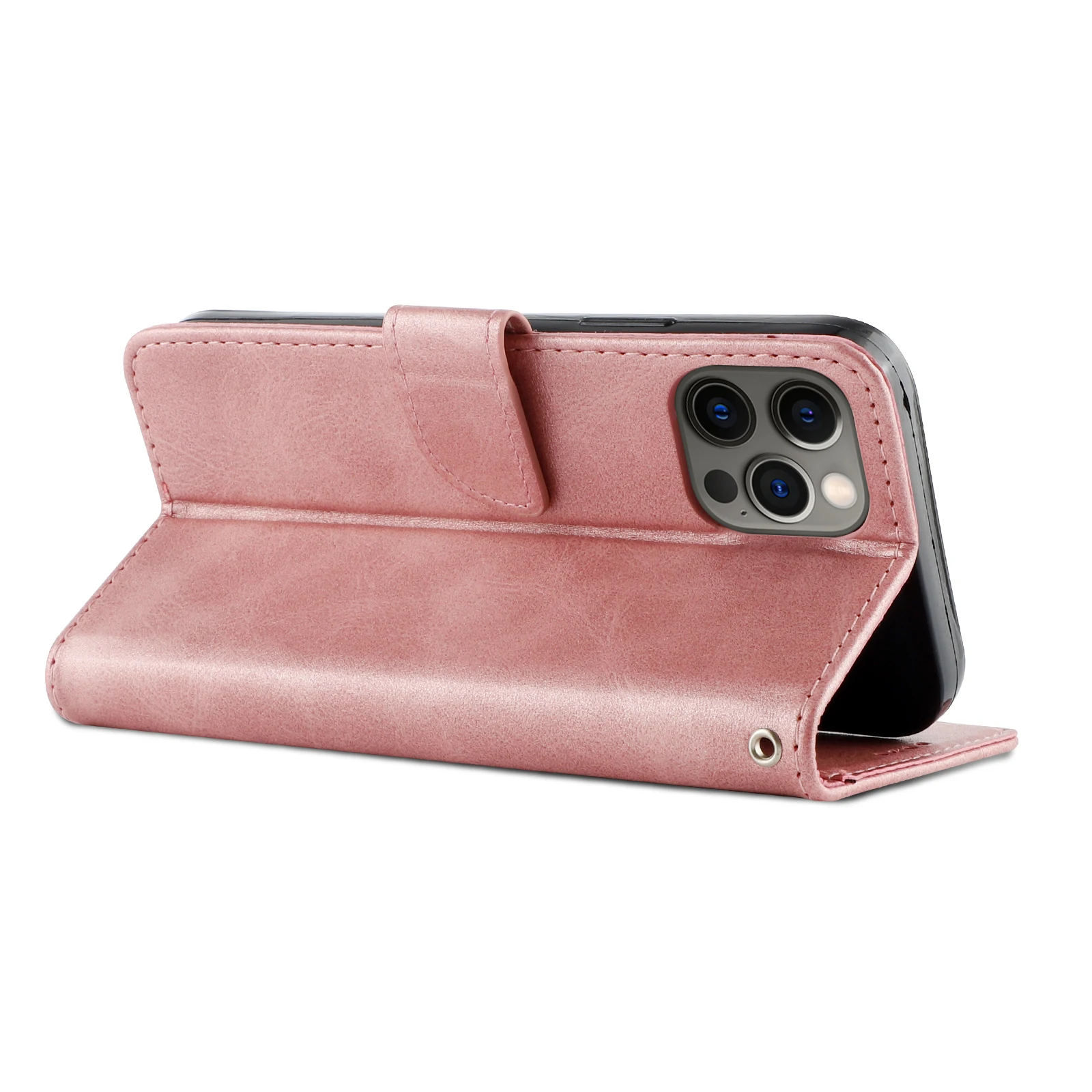 Elegant Leather Flip Case with 3D Deer Design
