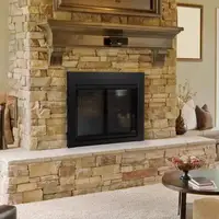Fireplace Glass Door Clear Black Cabinet Standard Mesh Small 30-37" x 22.5-29.5" with 5" Handles and Alloy Steel Material Alpine 2