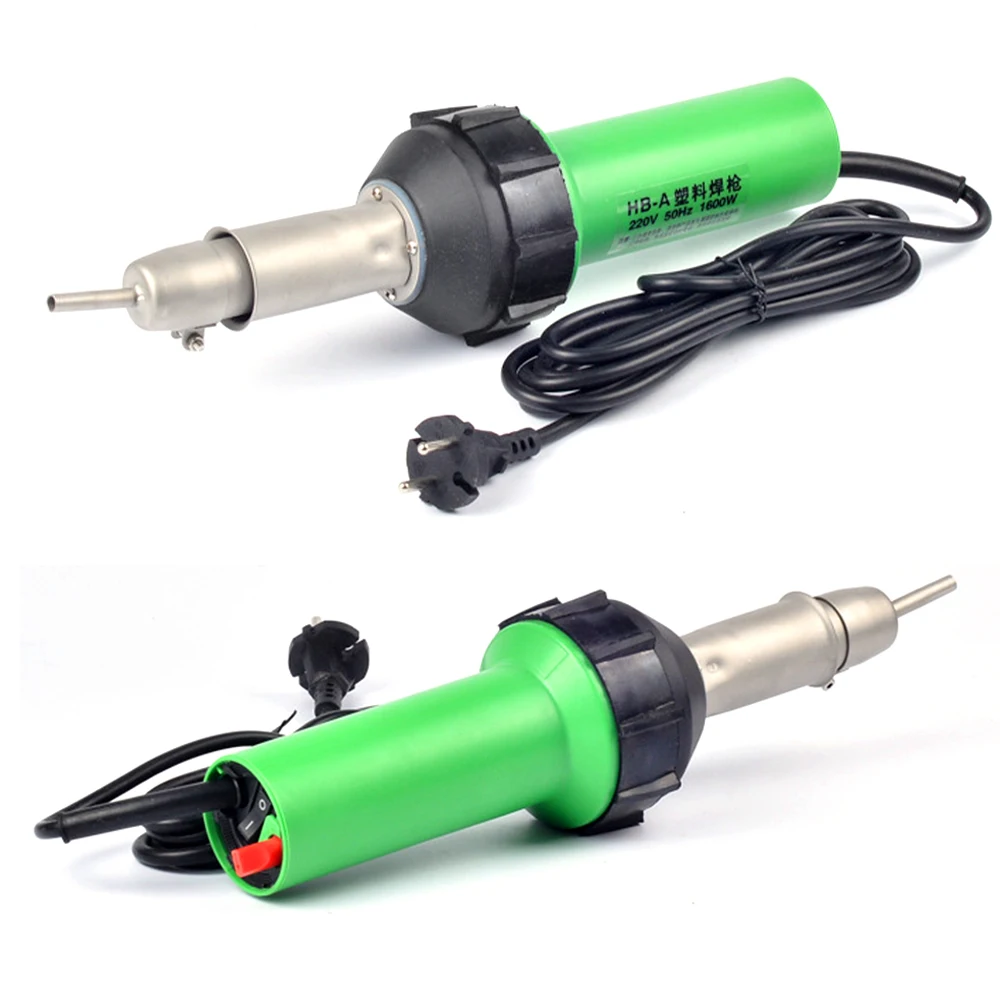220V 1600W 50/60hz Plastic Welding Machine Electric Hot Air Blower Heat Torch Welder Plastic Welding Gun Heating Core Tool Kit 3