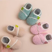 Autumn Winter Baby Floor Shoes Toddler Plush Walking Shoe Indoor Soft Sole Prewalker Cute Kid Home Slippers Comfort Casual Shoes 3