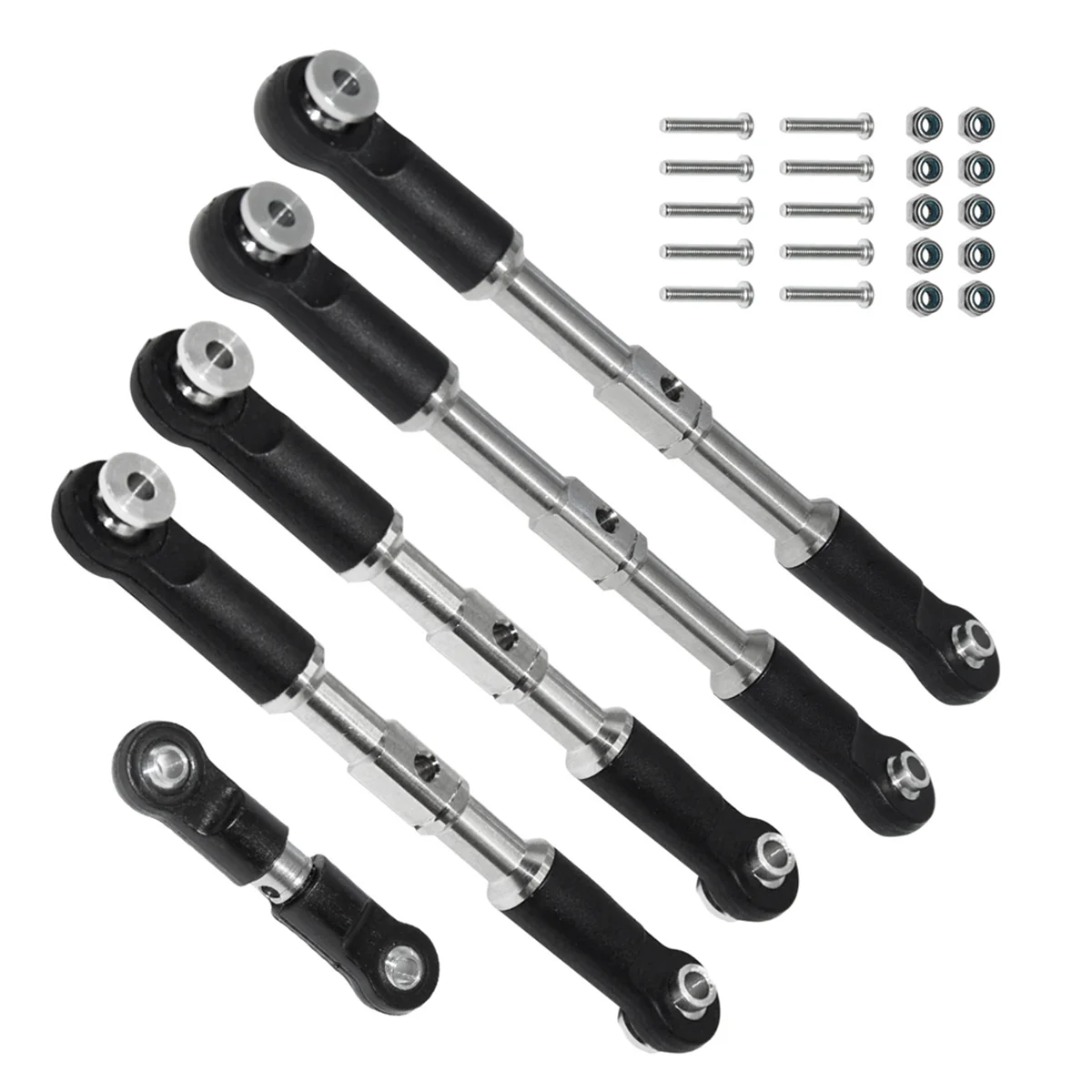 BAAU RC Car Upgrade Pull Rods Rotating Shaft Tie Rod Set for Arrma 1/7 Infraction Limitless Felony 1/8 Upgrade Parts