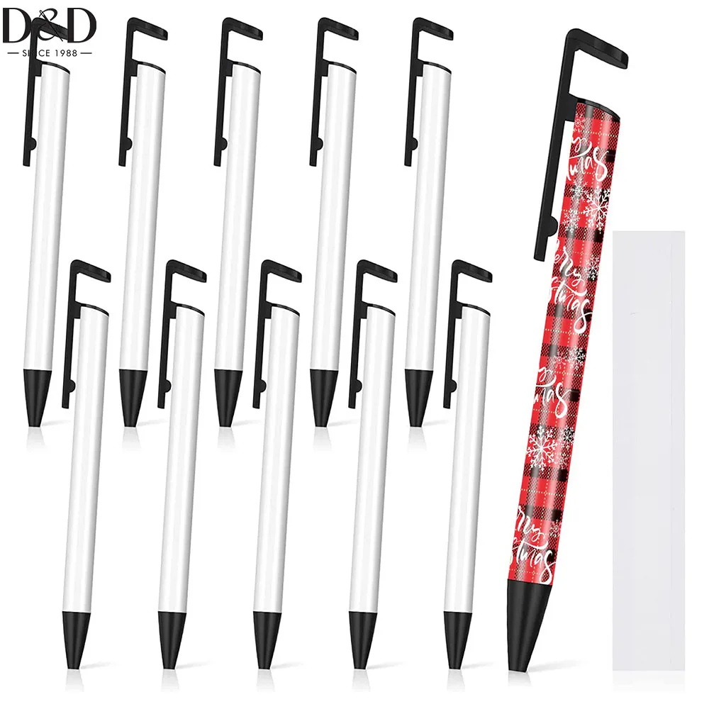 

D&D 5pcs Sublimation Pens Blanks Bulk With Shrink Wrap Sleeves And Mobile Phone Stand Aluminum Sublimation Blanks Products