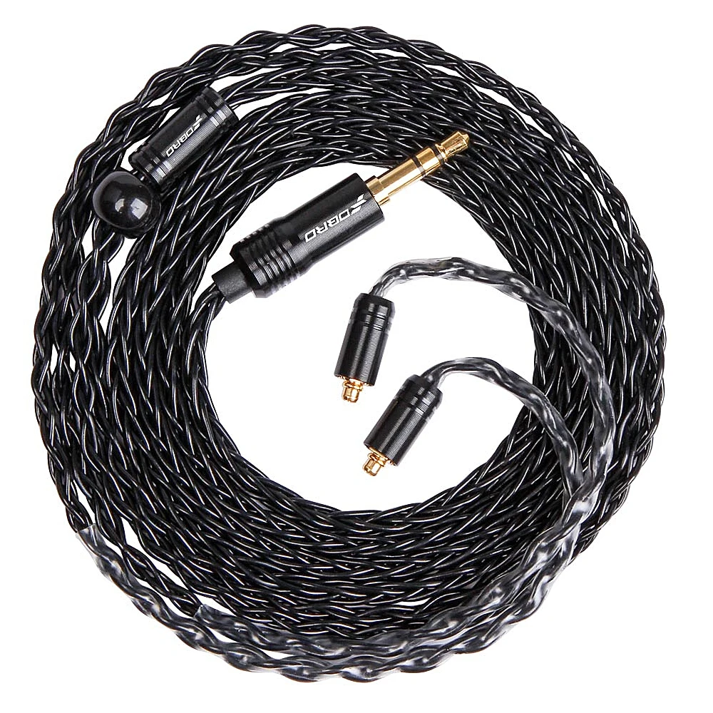Mmcx-cabo de Ouvido Banhado a Prata Upgrade Núcleo 0.78 mm 2pin Substituir Headphone Hifi Headconjunto Fio de Áudio com 35 mm - Image 6