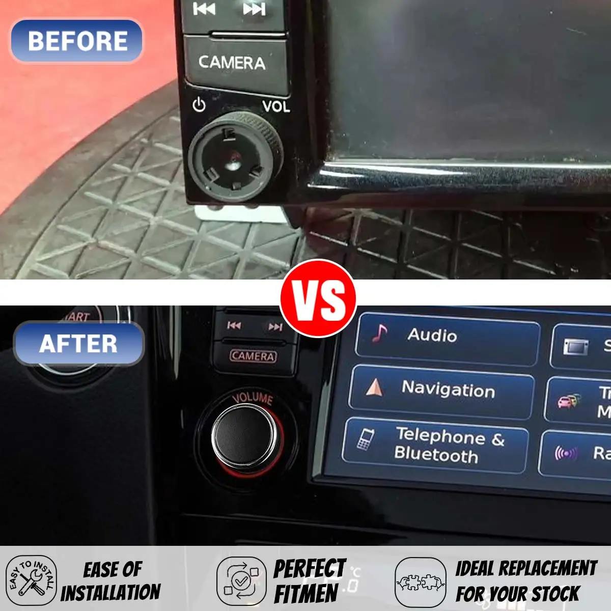 2/1pcs Auto Audio Radio Manopola di Controllo Del Volume Dial Sintonizzatore Volume Rotary Manopola Interruttore di Pulsante Cap Per Buick Enclave Volume Posteriore 2009-13  34