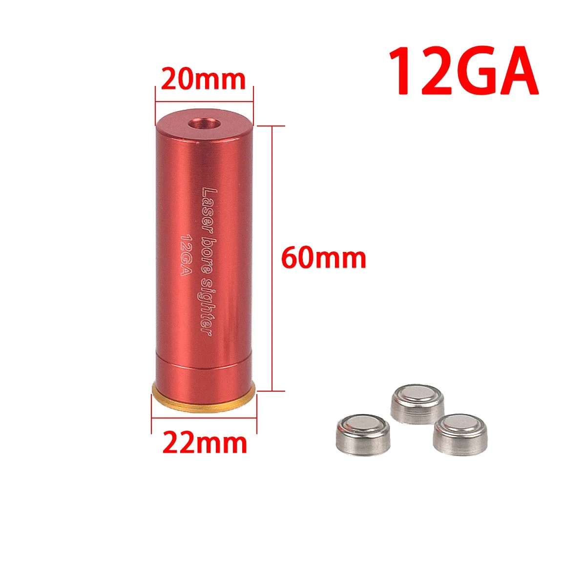 Tactical Red Green Laser Bore Sight 7.62 .308win .177 22LR 12GA 9MM .38spl .45ACP .223Rem Rifle Pistol Caliber Hunting Accessory laser bore sight