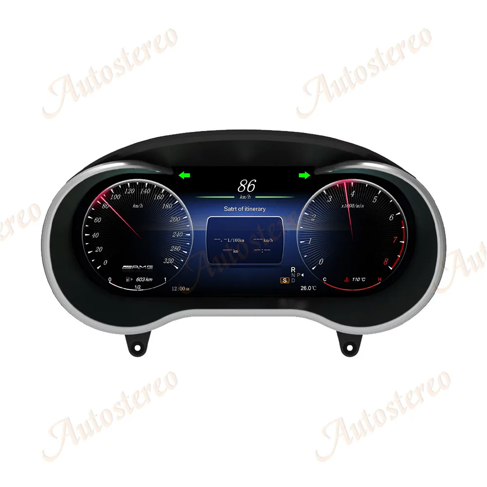 Car Digital Cluster Carplay Virtual Cockpit Screen For Mercedes Benz X Class W47