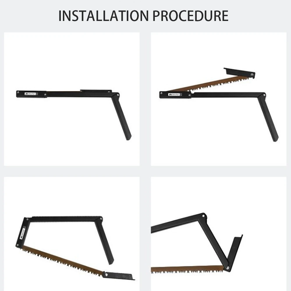 Folding Saw with Storage Bag Aluminum Alloy Camping Foldable Hand Saw for Outdoor Hiking Survival Tree Cutting