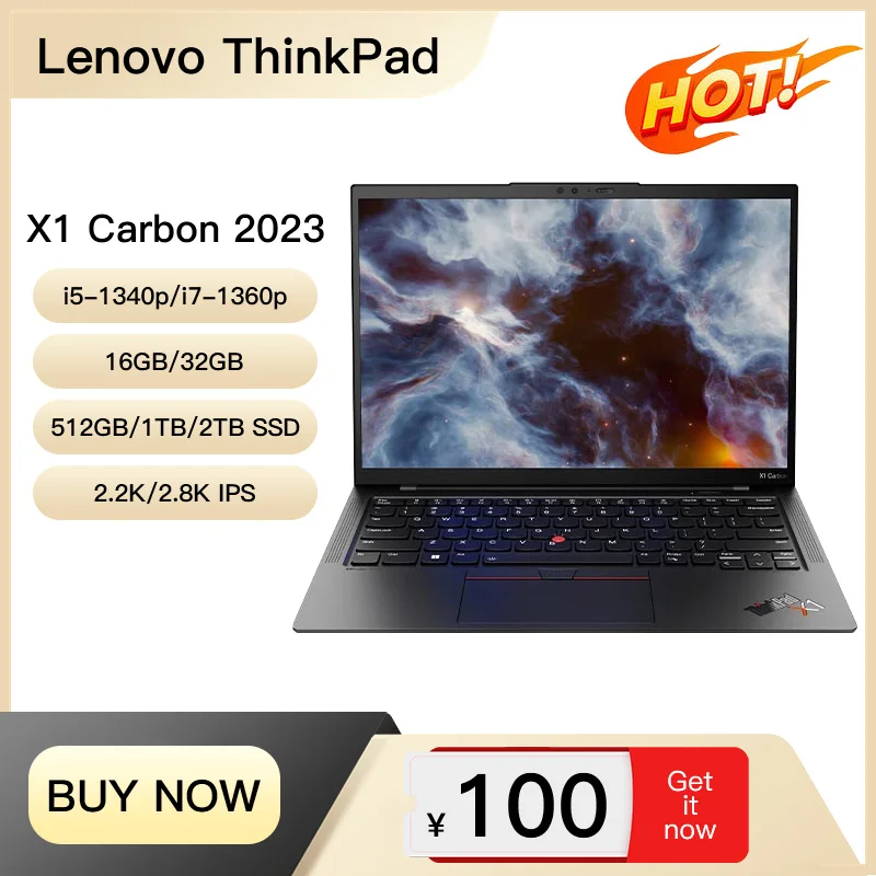 Thinkpad X1 Carbon Gen11 2023 Laptop  i5-1340p/i7-1360P vPro 16/32G RAM 512G/1T/2T SSD 14' IPS Screen Backlit Keyboard Notebook