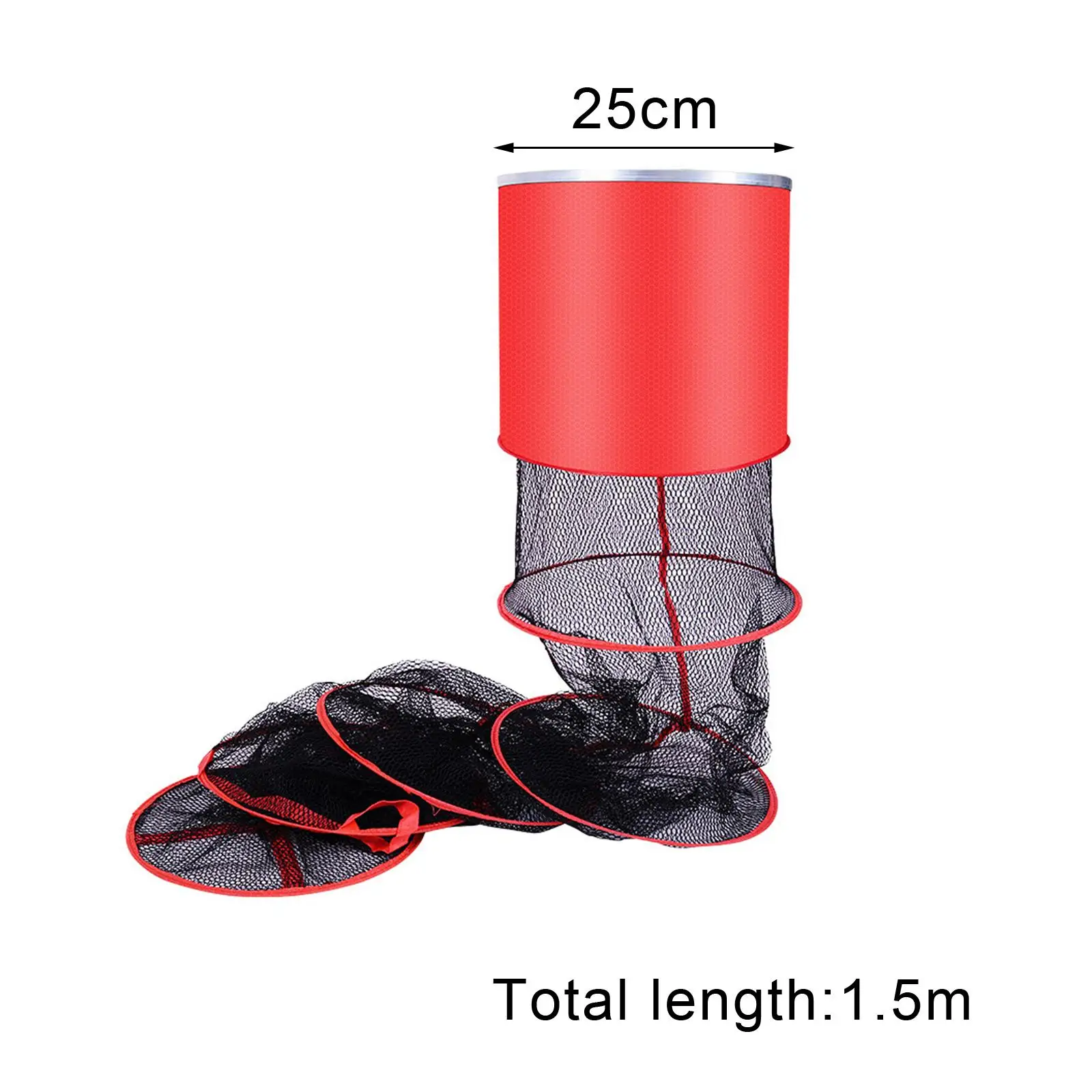 Fish Net Fish Supplies Nylon Folding Carp Landing Net Fishing Net Bag Fish Protection Stuff Bag for Heavy Fishing Carp Landing