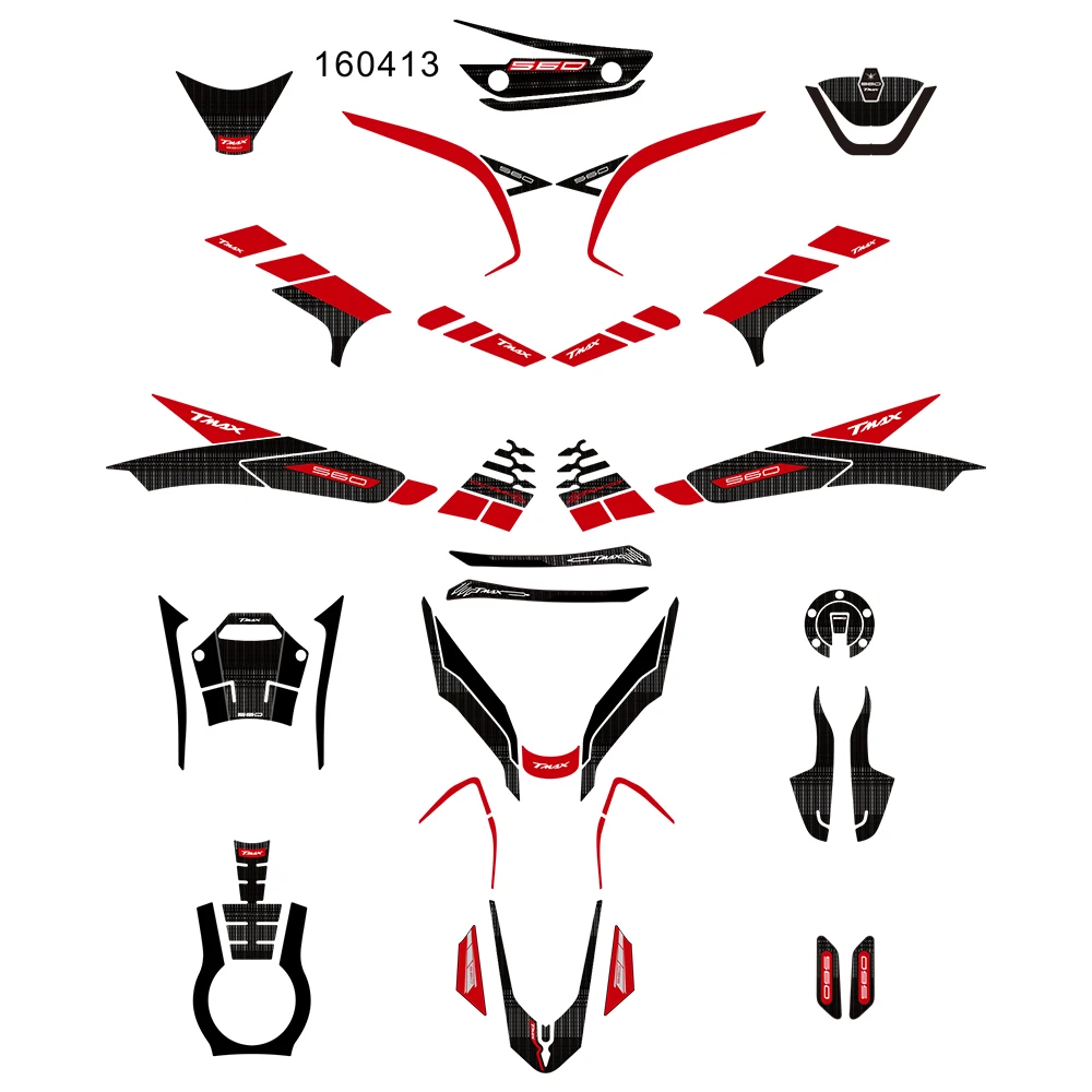 

Sticker 3D Tank pad Stickers fprotection kit Oil Gas Protector Cover Decoration For yamaha tmax 560 2022-2023