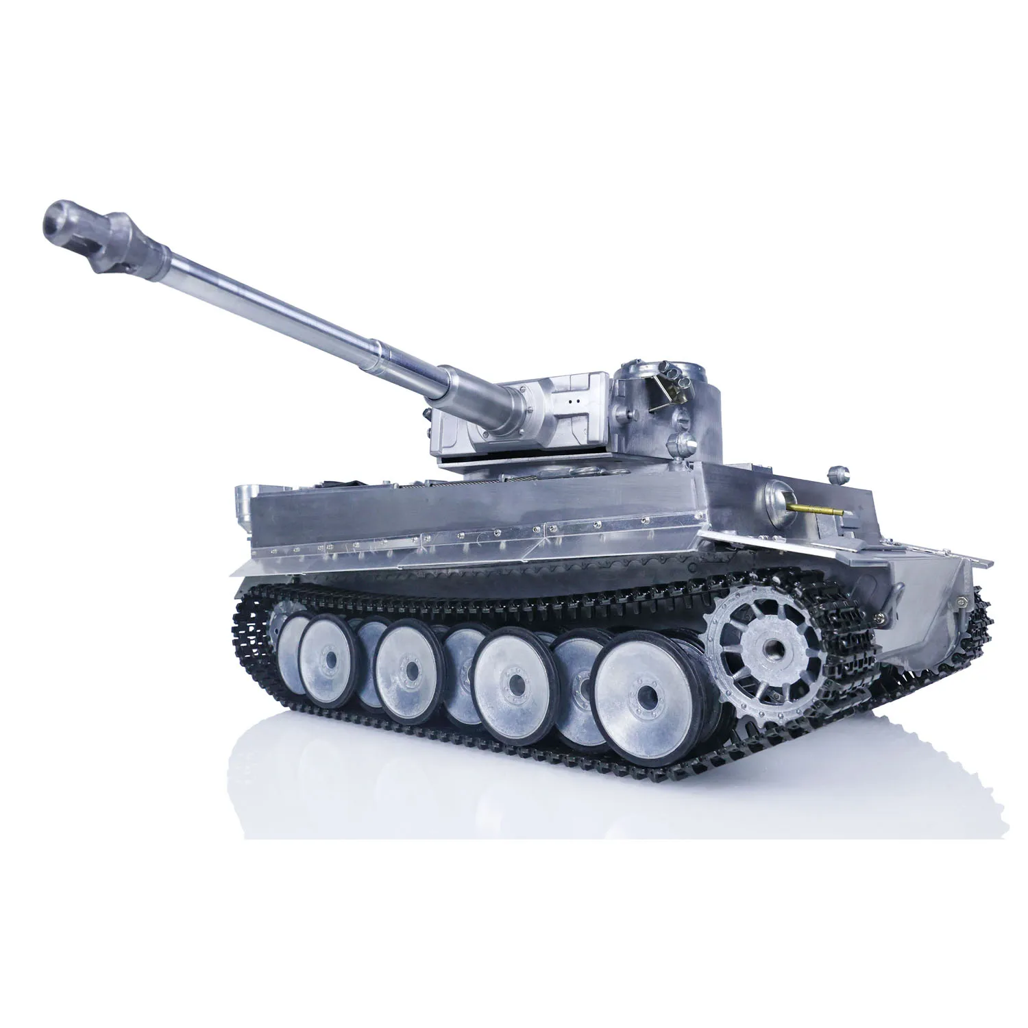 메탈 마토 1/16 스케일 타이거 I RC RTR 탱크 모델 적외선 배럴 리코일 메탈 컬러 360 °   Rotating1220 RC Panzer 장난감 TH00643-SMT7