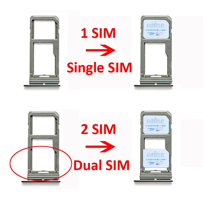 Phone Sim Tray SD Card Holder For Samsung Note10+ N975 N975F