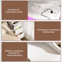 Прикроватная тумбочка для спальни, небольшой масштабный простой стеллаж для хранения, вместительный современный простой шкаф для хранения, многослойные шкафчики для хранения — изображение 3