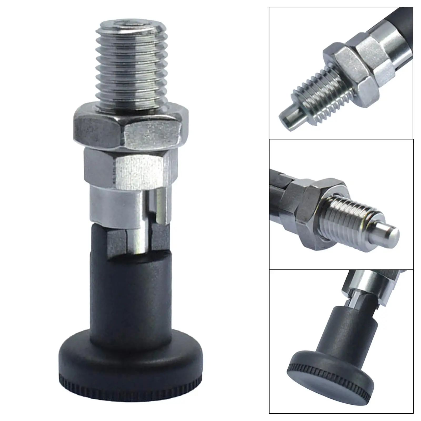 Heavy Duty Stainless Steel Indexing Plungers with Pull Knob Spring Lock Screw for Machine Tool Positioning Heavy Duty Stainless Steel Indexing Plungers with Pull Knob Spring Lock Screw for Machine Tool Positioning