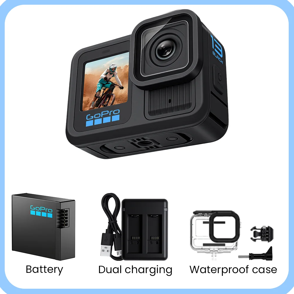 GoPro HERO 13 Black Action Camera HyperSmooth6.0 5.3K 60fps Video 27MP Go Pro13 helmet Vlog Sport Camera