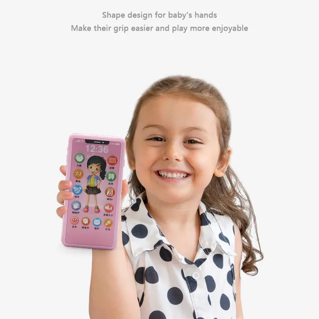 Kids Smart Touch Screen Mobile Phone Toy Multi-function Simulation Children Puzzle Early Education Mobile Phone Baby Vocal Toys 4