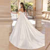 ANGEL Strapless Satin Wedding Dresses For Women Bridal Party Gowns Sexy High Slit свадебное платье Modern Custom Made 2024 2