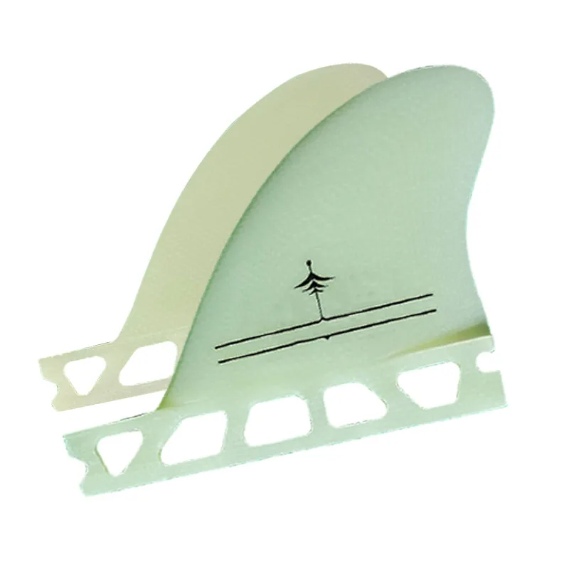 2.75-Inch Surfboard Tail Fin Natural Color Fiberglass Salt-Resistant High Flexibility Small/Medium Wave Compatible
