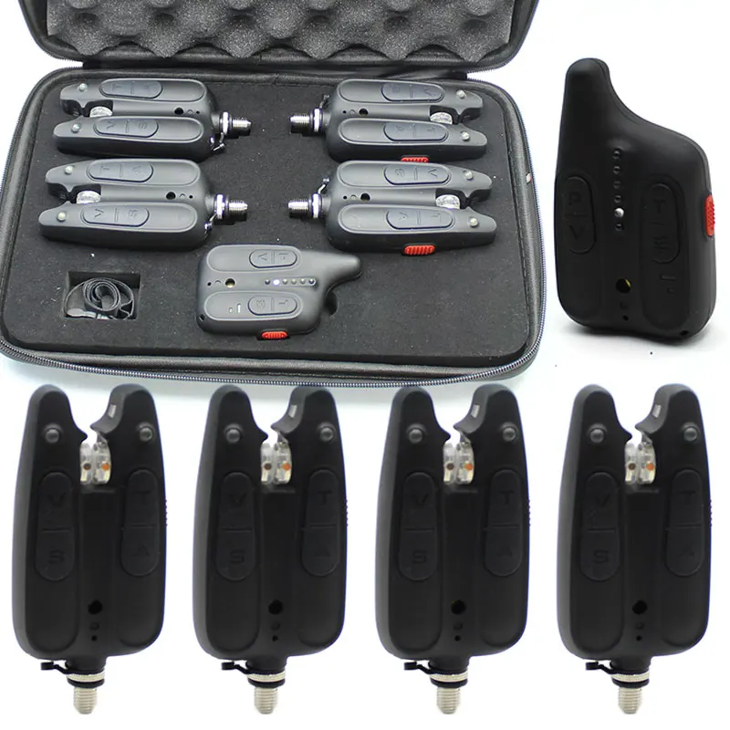 Indicatori Morso Carpa Set 4 Scambisti LED Per Pesca Alla Carpa | Con Indicatore Di Morso E Custodia Swinger Carpfishing - Foto 10