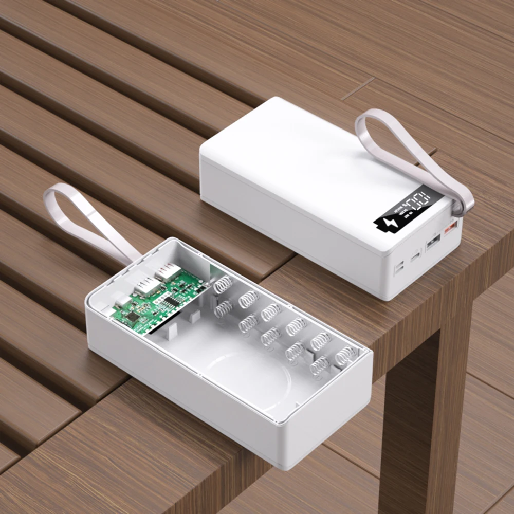 18650-Battery-Power-Bank-Case-Charger-Box-Holder-Dual-USB-LCD-Display ...