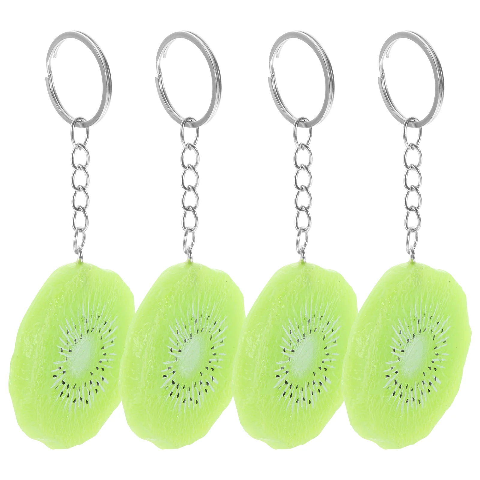 

Kiwi Slices Luggage Pendant Fruit Pattern Key Chain Ornament Charm Fruit-shape Hanging Decor Bag Sliced Keychain