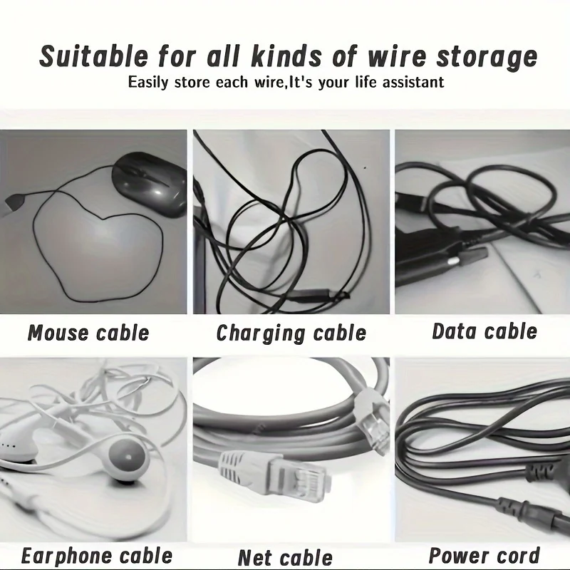 5pcs Organize Your Cables & Keep Them Dust-Free With This Desktop Storage Box 6