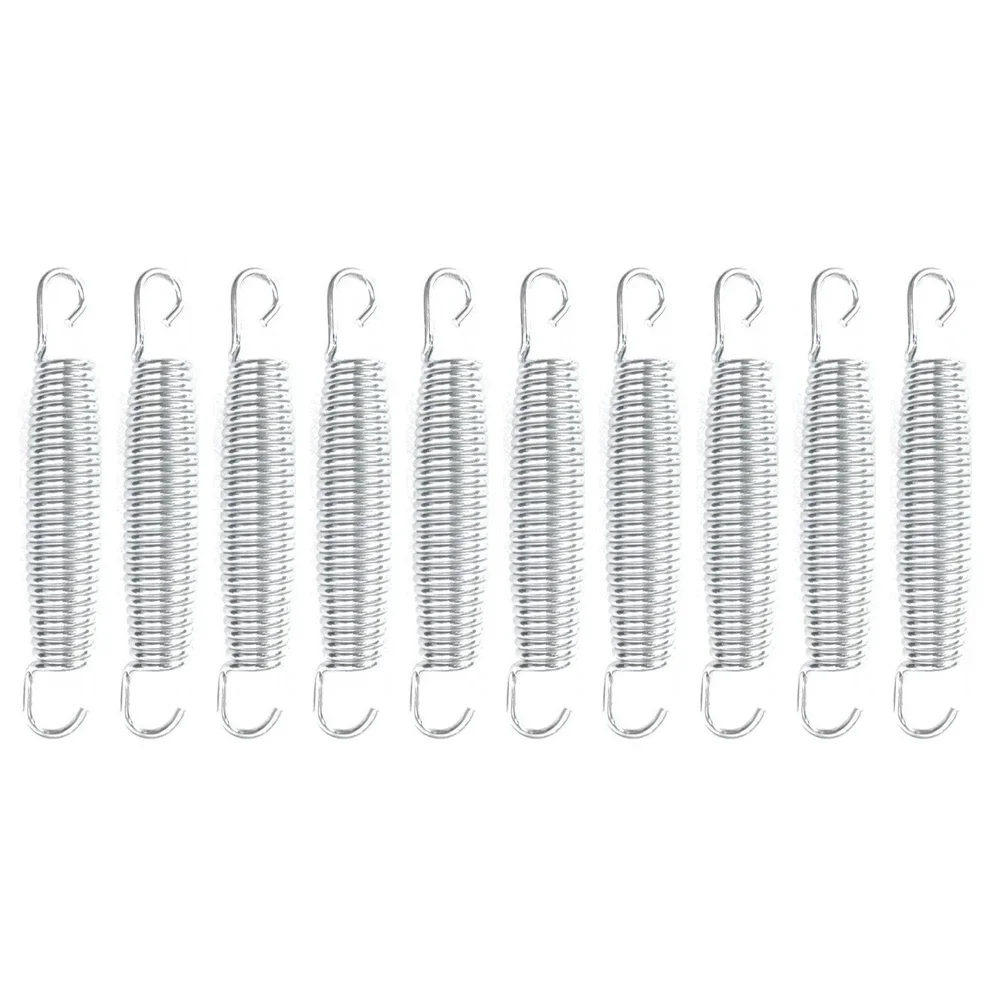 Trampoline Springs 10Pcs Trampoline Springs Springs Stainless Steel Trampoline 10x Galvanised Heavy-Duty Kit No. 70 Carbon Steel Parts trampoline springs