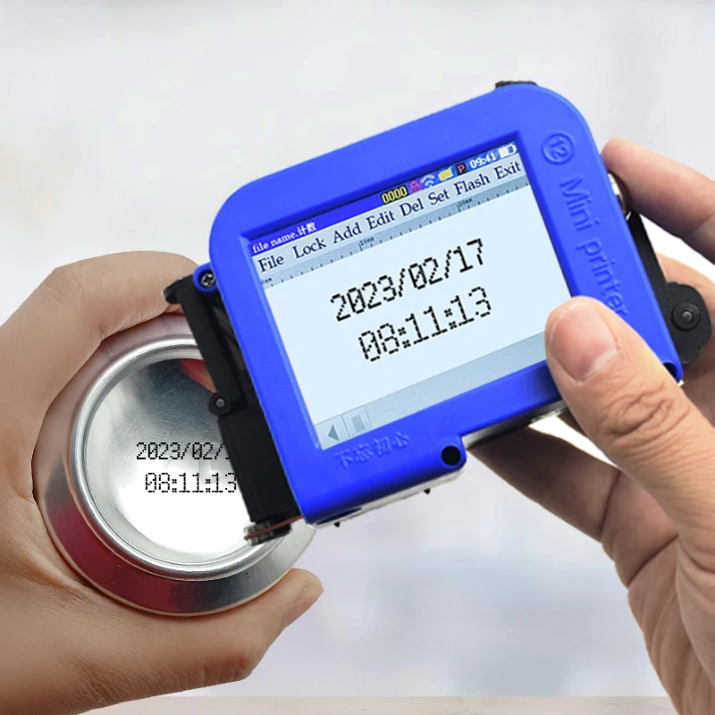 Mini Stampante Per Etichette Portatile Data Di Produzione Numero Di Lotto Durata Di Conservazione Stampa A Getto D'Inchiostro Codice Qr Modello Coder 