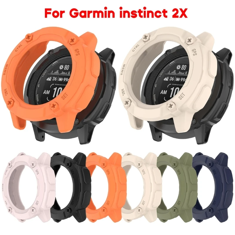 

Защитная пленка для экрана, чехол для смарт-часов Garmin Instinct 2X, Защитная крышка для бампера, защитная рамка для инстинкта 2X